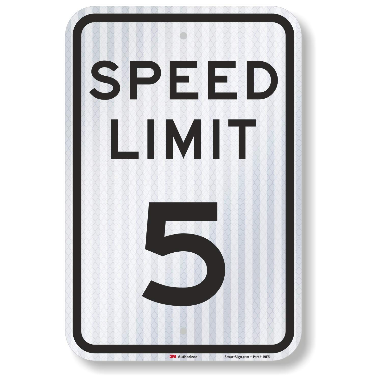 SmartSign "Speed Limit 5 MPH" Sign | 12" x 18" 3M