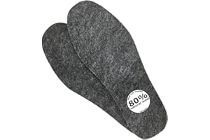 CJMILADO Wool Felt Warm Insoles, Winter Heated Shoe Insoles，Natural Wool Insoles Warm Lambs Wool Insoles for Men and Women (Men's 7/Women's 8)