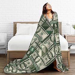 Jbofyee Money Throw Blankets All Season Ultra Soft