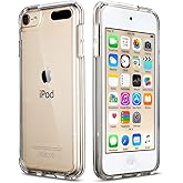 ULAK iPod Touch 7 Case, iPod Touch 6 & 5 Case, Transparent Slim Hybrid TPU Bumper/Scratch Resistant Hard PC Back, Corner Shoc