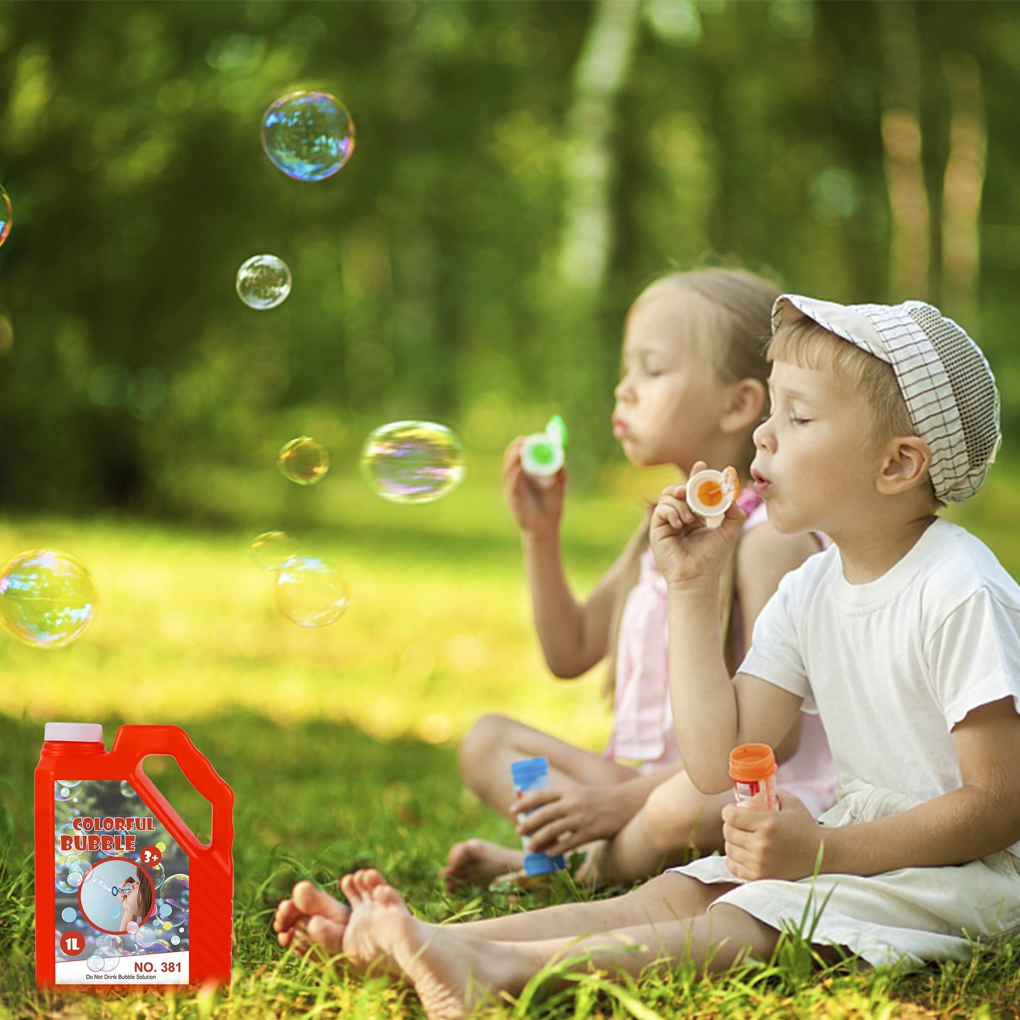 Bubble Concentrated Solution, 1 L/ 33.8 OZ Bubble Refill Solution for Kids Halloween Parties, Bubble Machine, Giant Bubble Wand, Bubble Blower Toys