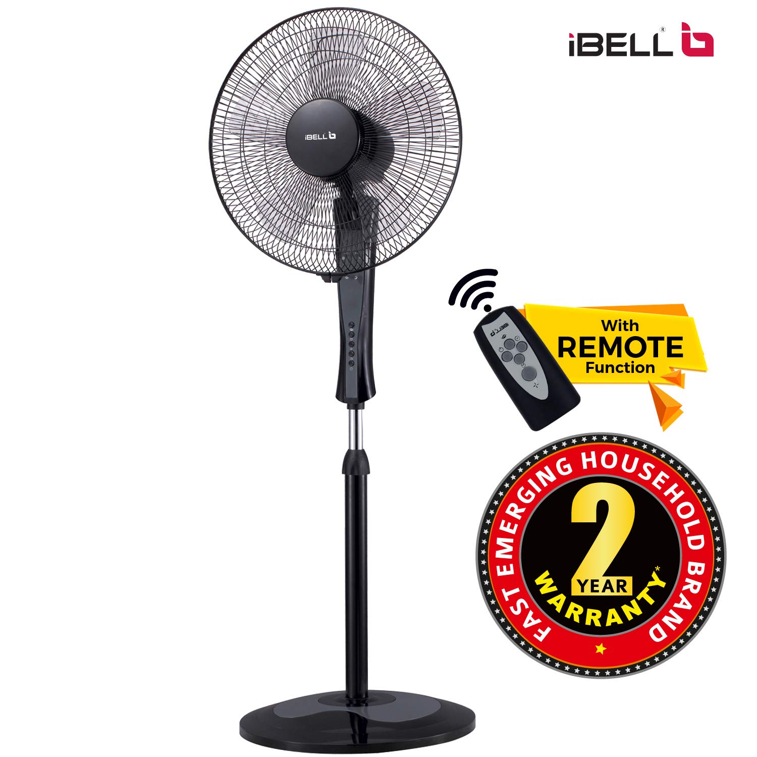 Buy iBELL WINDP10 Pedestal Fan 5 Leaf with Remote and High Air Flow