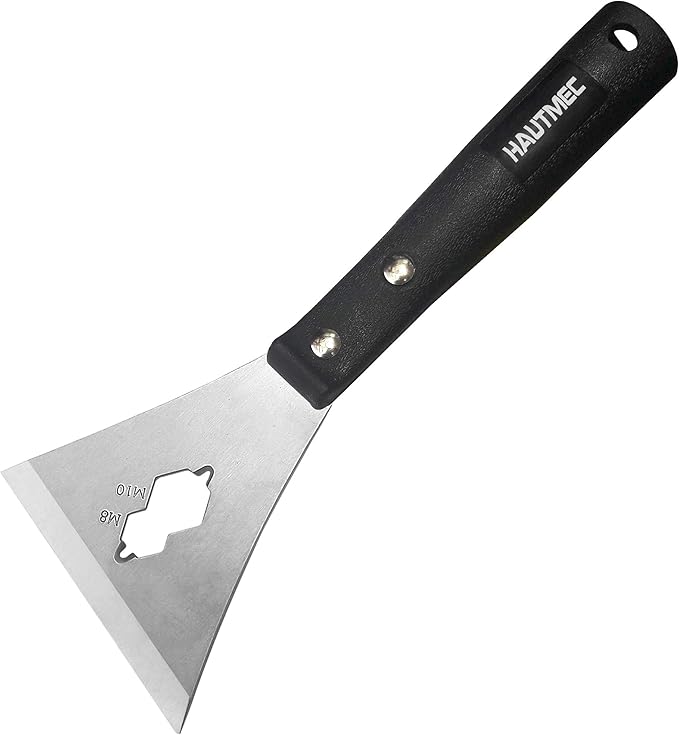 HAUTMEC Professional Stainless Steel Chisel Scraper 4Inch, Y Shape