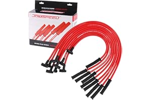 JDMSPEED New HEI Spark Plug Wires Set 90 to Straight Replacement for SBC BBC 350 383 400 454 V8