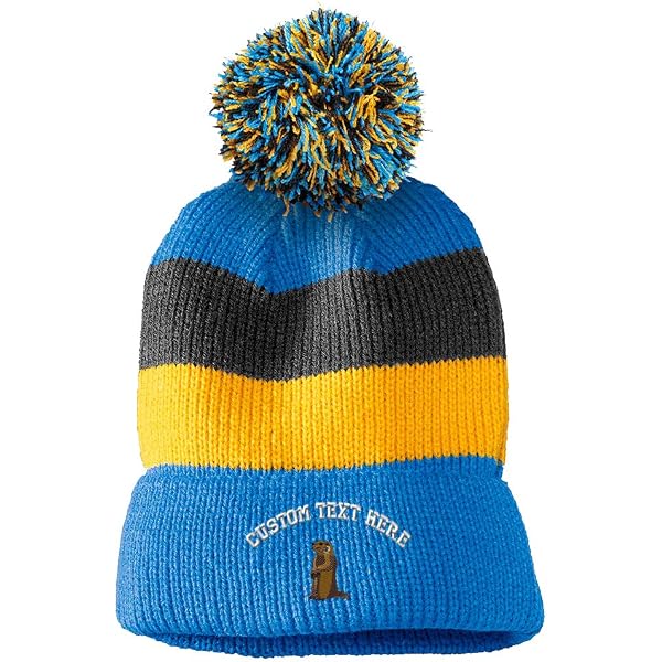Scottish Beanie winter Pom Pom hat Pom Pom Beanies for Women Scotland Flag Embroidery Winter  main image 4