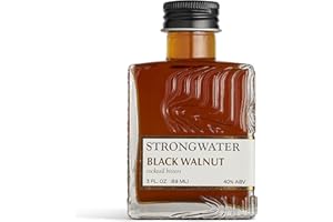 Strongwater Black Walnut Bitters (40 Servings) - Rich, Nutty Walnut Bitters for Cocktails - Pair with a Manhattan, Coffee, or for Old Fashioned - 3oz, 1 Pack