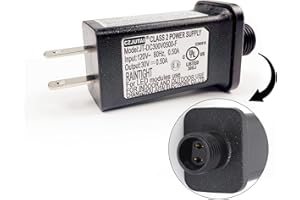 PREMIER ADAPTER PremierAdapter 30V 15W Power Supply, Transformer for CZJUTAI JT-DC300V0500-F IP44 30V15W /12W /9W /7.2W /6W /4.5W /3.6W for Christmas Lighting,Projector Light,Lawn Lamp,Inflatable Device (1)