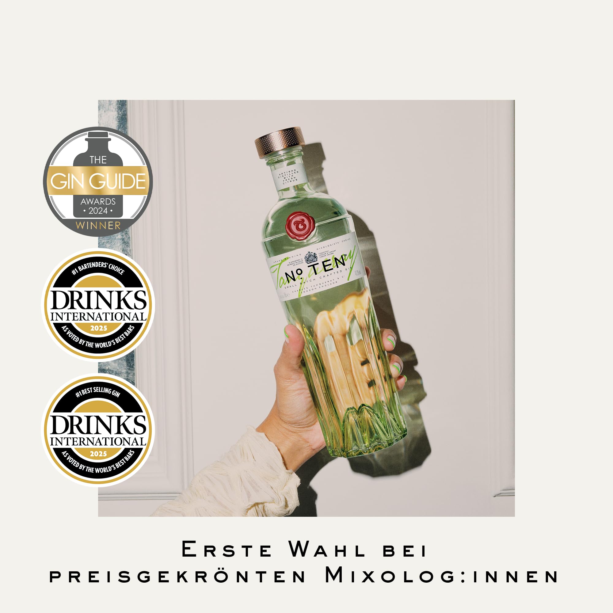 Tanqueray No. 10, Premium, Geschenk für besondere Momente, Spirituose für Gin & Tonic, Ten, 47% Vol, 700ml Einzelflasche 9