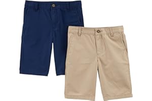 Simple Joys by Carter's Toddler Boys' 2-Pack Flat Front Shorts