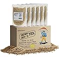 Bella Bora Grain Spawn Bags | 6-Pack Mushroom Grow Bags (5 lbs) | Unpolished Brown Jasmine Rice as Mushroom Substrate Sterilized | Fast Colonization Easy to Use