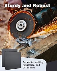 AOKLIT 2 Pcs 10" x 10"x1/4" Steel Plate, A36 Square