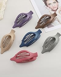 French Flat Hair Clips for Women - 6Pcs Flat Hair