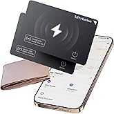 Ultrbeka Wallet Tracker Slim Card 0.094in Bluetooth Tracker for Passport, Wallet, Work with Apple Find My APP, Wireless Charging, Card Locator- iOS Only [Apple MFi Certified] - 2pcs in 1 Box