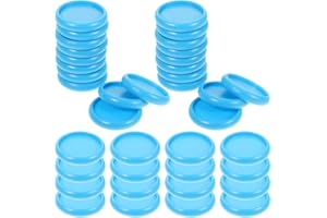 Toddmomy 44pcs Binder Buckle Office Folders Mini Books Mini Planner Discs Loose Leaf Binder Disc Helix Double
