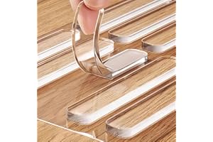 ZOMPAGO Clear Silicone Cabinet Door Bumpers 10 Pcs,Self-Adhesive Sound Dampening Furniture Pads, Surface Protection Bumpers f