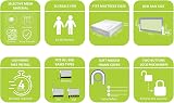 Littles Bed Guard Rail Toddler Grey 83cm x 48.5cm Fits Single to King view 4