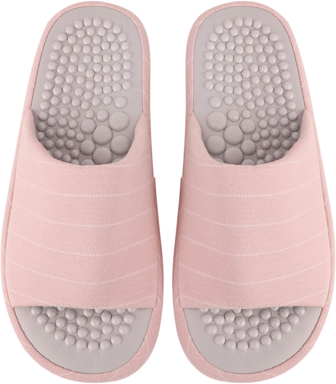 Lover's Summer House Slipper Foot Care Reflexology Massage Sandal Mules Slippers for Women Men- Promote Blood Circulation and Improve Metabolism, Pink, UK 4.5-5.5