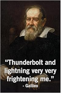 Thunderbolt and Lightning Very Very Frightening Me Galileo Funny Cool Wall Decor Art Print Poster 24x36