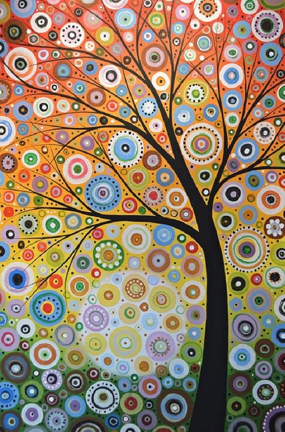 YDPTYANG Puzzle 1000 Piezas - Colorido árbol de la Vida Adultos Jigsaw Puzzles Niños De Madera Juego Clásico Puzzle Toys Puzzles: Amazon.es: Hogar