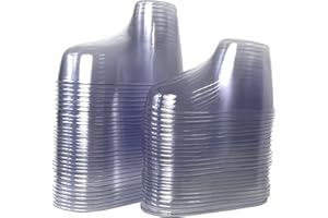 OSTLTTYN Baby Shoes Display Baby Booties Forms Baby Sock Display, 100Pcs 9cm Clear Plastic Baby Feet Display Durable Toddler Crochet Baby Shoes Holder, Blue