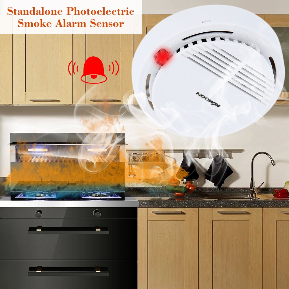 Anself Standalone Photoelectric Fire Smoke Detector Amazon In
