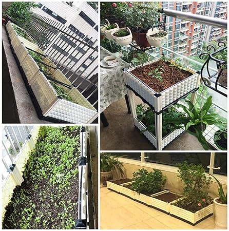 Byfjkkl - Kit de Cama para huerto Elevado con escurridor, balcón ...
