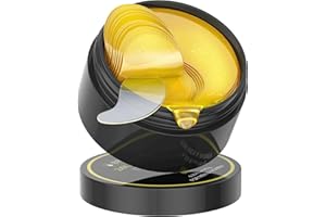 BBTFAA 𝟔𝟎𝐏𝐂𝐒 Under Eye Patches, 24K Eye Mask for Puffy Eyes & Dark Circles Treatments, Reduce Under Eye Bags and Smooth Wrinkles, Eye Skin Care Pads for Beauty & Personal Care