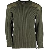 British Commando Sweater Woolly Pully Crew Neck