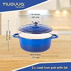 Cast Iron Dutch Oven with Lid – Non-Stick
