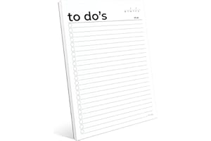 To Do List Notepad A5 Size (8.3"x5.8") Premium Thick Paper with Cardboard Back Support, Daily Planner Notepad, Daily To Do List Notebook by Hadigu.