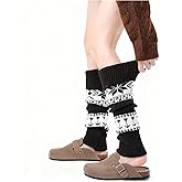 YELAIVP Women's Leg Warmers Knit Y2k Long Socks Boho Knee Warmers