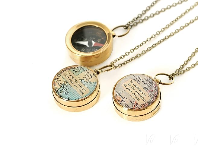 Amazoncom Small Compass With Custom Map And Personalized Amazoncom Small Compass With Custom Map And Personalized