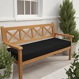 Waterproof Outdoor Bench Cushion 8cm Thick Black view 7