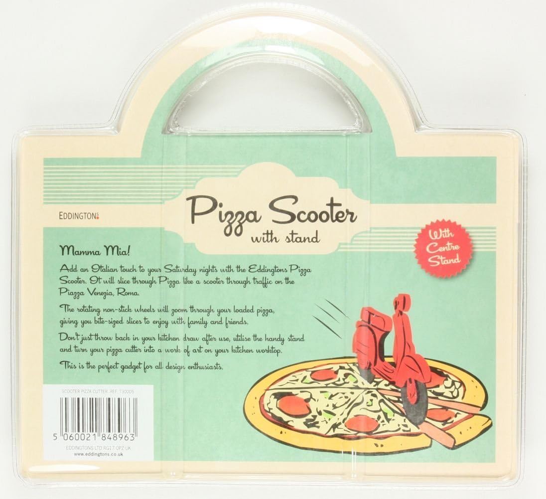 Eddingtons Red Lambretta Vespa Scooter Pizza Cutter - 730005 - Image 4