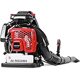 Thalorus 63CC Gas Backpack Leaf Blower, 2-Stroke, 665 CFM, 205 MPH, Variable Speed & Cruise Control, Ergonomic Harness, Reduced Emissions, for Fast Yard Cleanup (TR695 Pro)