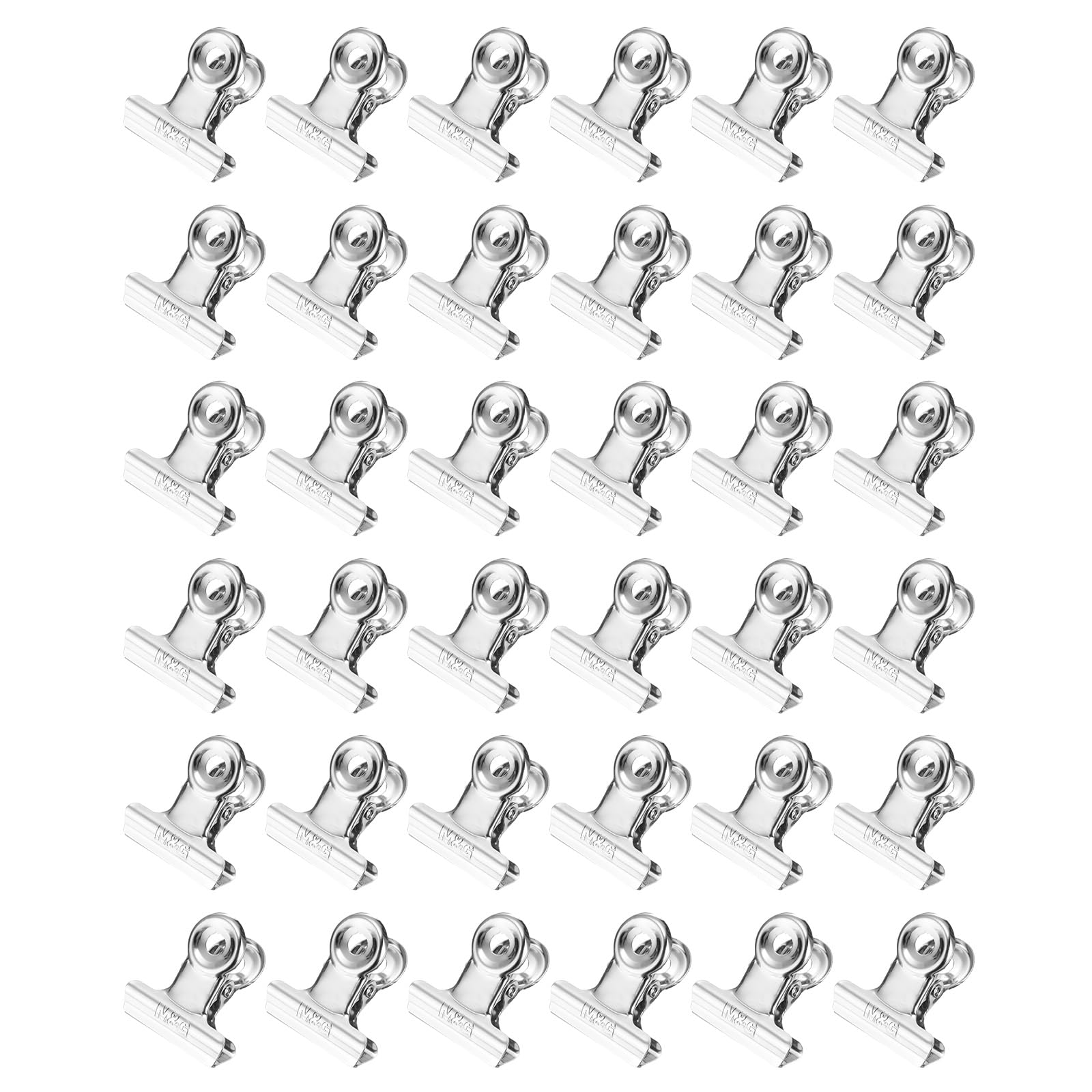 M&G 72Pack Binder Clips, 19mm Stainless Steel Small Hinge Paper Clip Metal Hinge Clamps for DIY Crafts, Paintings, Drawings, Photos Home Office Supplies