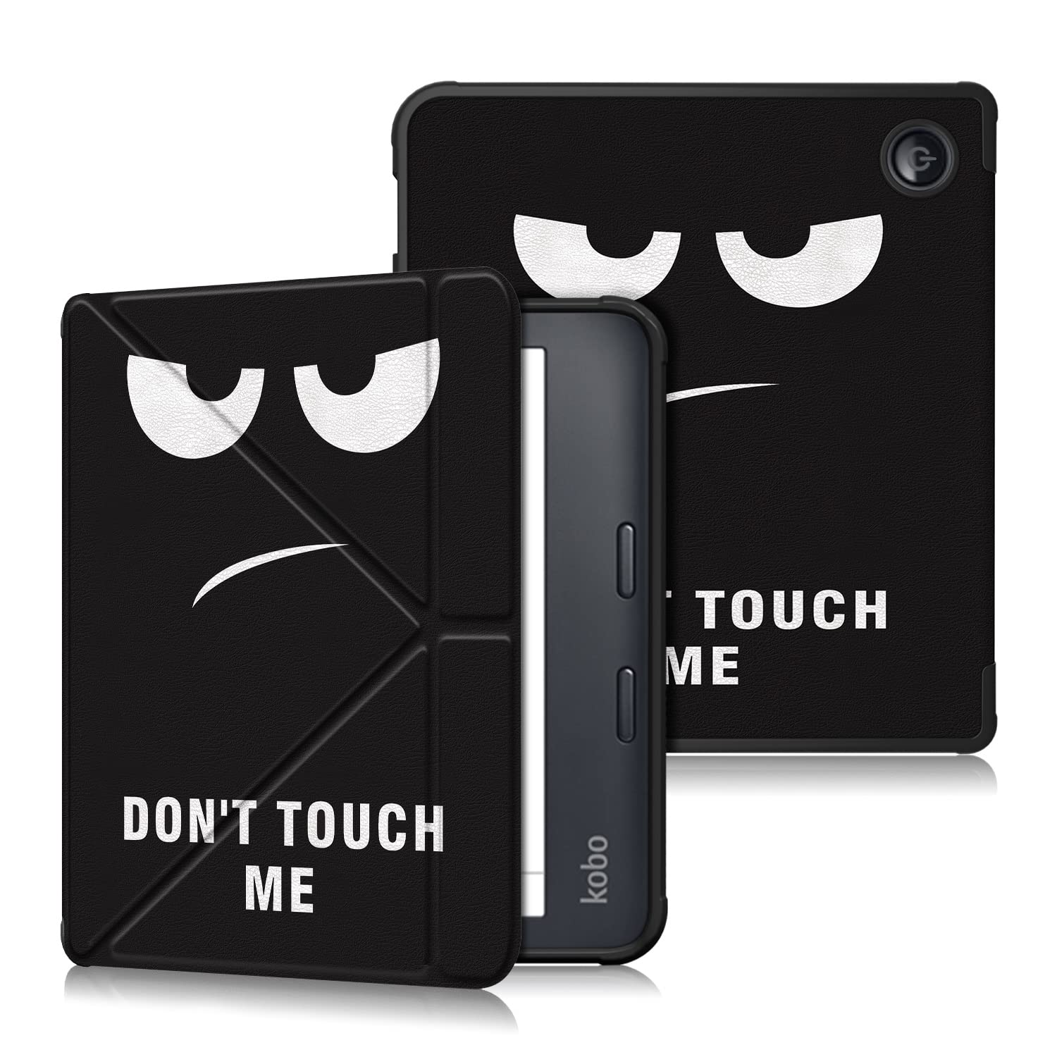 TOPCASE Compatible with Kobo Libra 2 Case - Magnetic Stand Sleep Cover fits Tolino Vision 6 Case,Don't touch