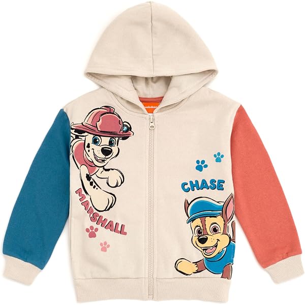 Paw Patrol Chase Blouson Bomber Garçon - Veste Université Pat' Patrouille Bleu Avec Logo Et Graphismes