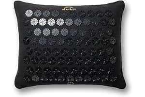 ShaktiMat Premium Acupressure Pillow, Original Intensity in Shakti Black, Massage Muscles, Aid Sleep & Unlock Inner Tension | Similar to Acupuncture, No Needles Required