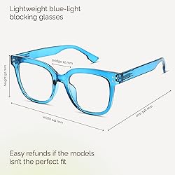 miyya Blue Light Glasses for Women – Oversized UV