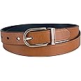 Tommy Hilfiger Women's Two-in-One Reversible Slim Width Dress Casual Leather Belt for Jeans, Trousers and Dresses