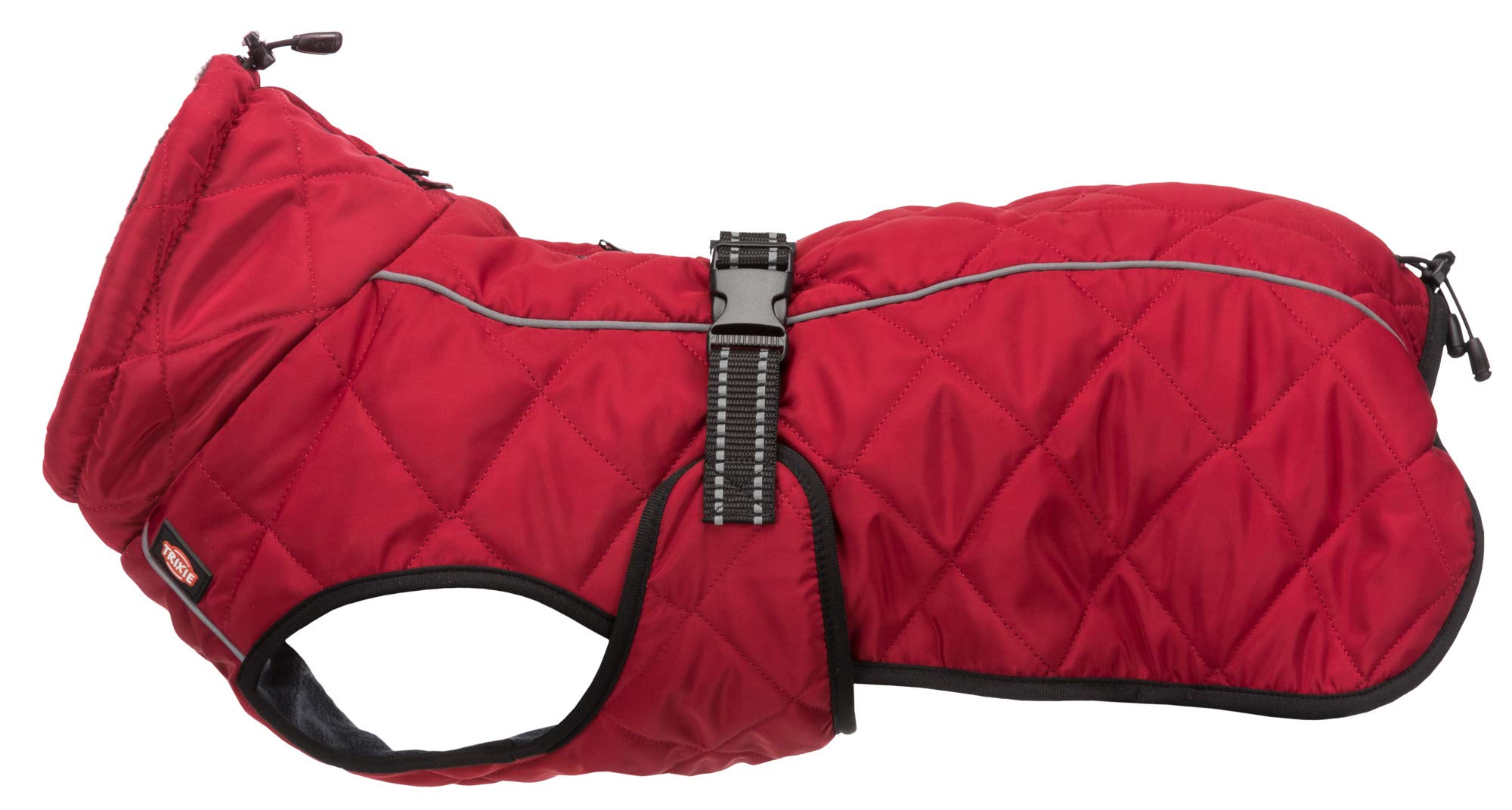 Trixie Minot Coat, S: 36 cm: 34-58 cm, Red, Dog