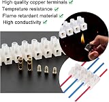 D.A.Y. Republic 4pk Clear Terminal Blocks 3A 15A Dual Row 12 Pos Wire Connectors view 8