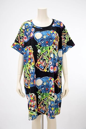 Amazon Co Jp ユリコリ Yuricori 青くまプリントワンピース 服 ファッション小物