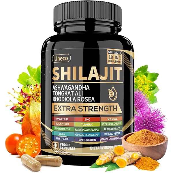8 In 1 Shilajit Pure Himalayan Energy Booster Ashwagandha Rhodiola - Foto 6