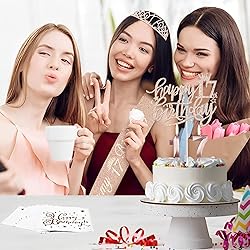17th Birthday Decorations for Girls Including