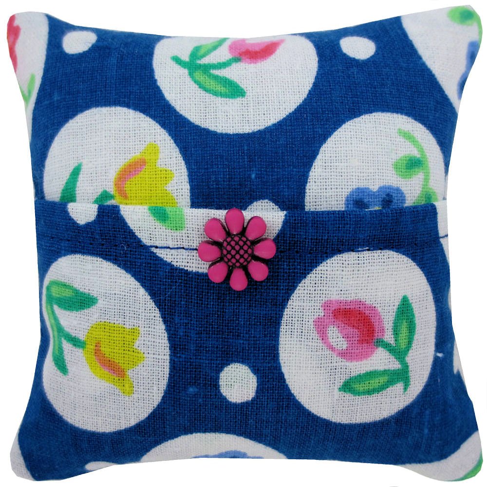 Amazon Com Navy Blue Tooth Fairy Pillow Flower And Circle Print