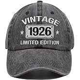 Vintage 1934 1933 1932 1931 1930 1929 1928 1927 1926 1925 Limited Edition Adjustable Embroidered Baseball Cap