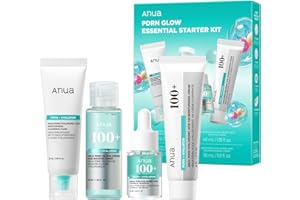 Anua Salmon DNA PDRN Glow Essential Starter Kit, Plumpness for Hydration, Collagen for Firming & Glass Skin, Amazon Exclusive Set, Travel Essential, Korean Skincare Set