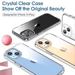 Hython for iPhone 14 Plus Case Clear, Non Yellowing